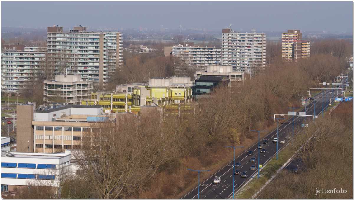 Zoetermeer van bovenaf bekeken.